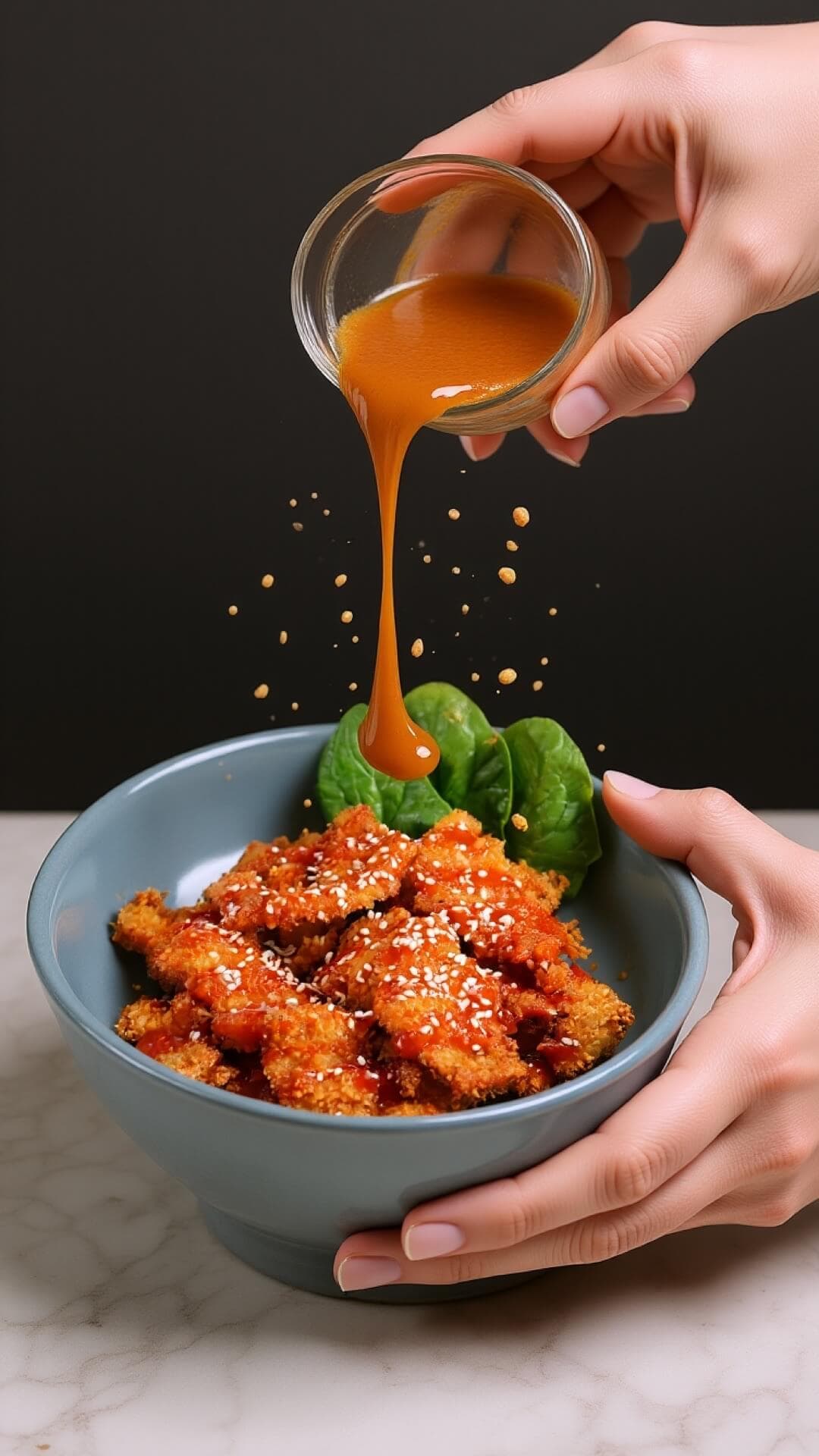 action pour - TikTok & Reels Viral Vertical Food Styling