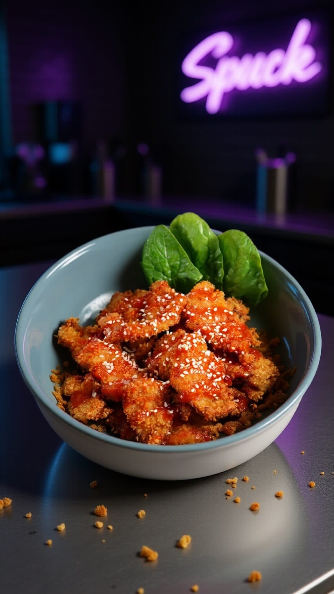 neon kitchen - TikTok & Reels Viral Vertical Food Styling